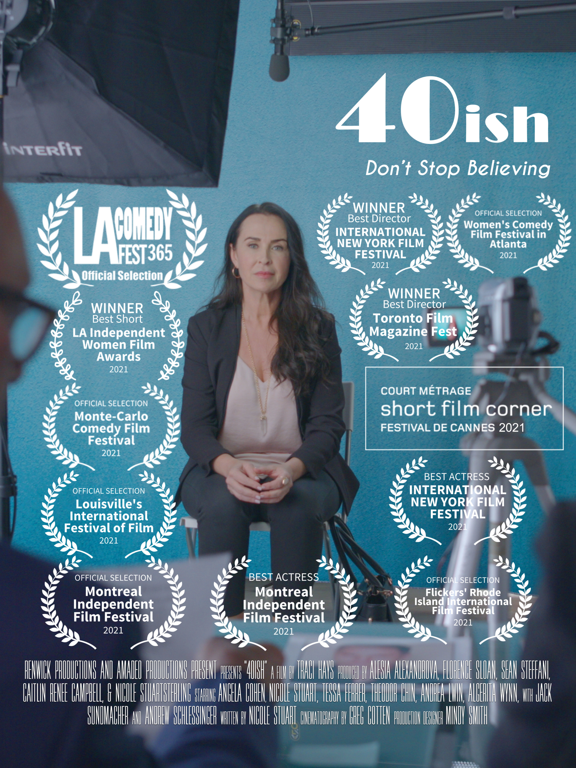 Poster: 40ish Film Festival Laurels